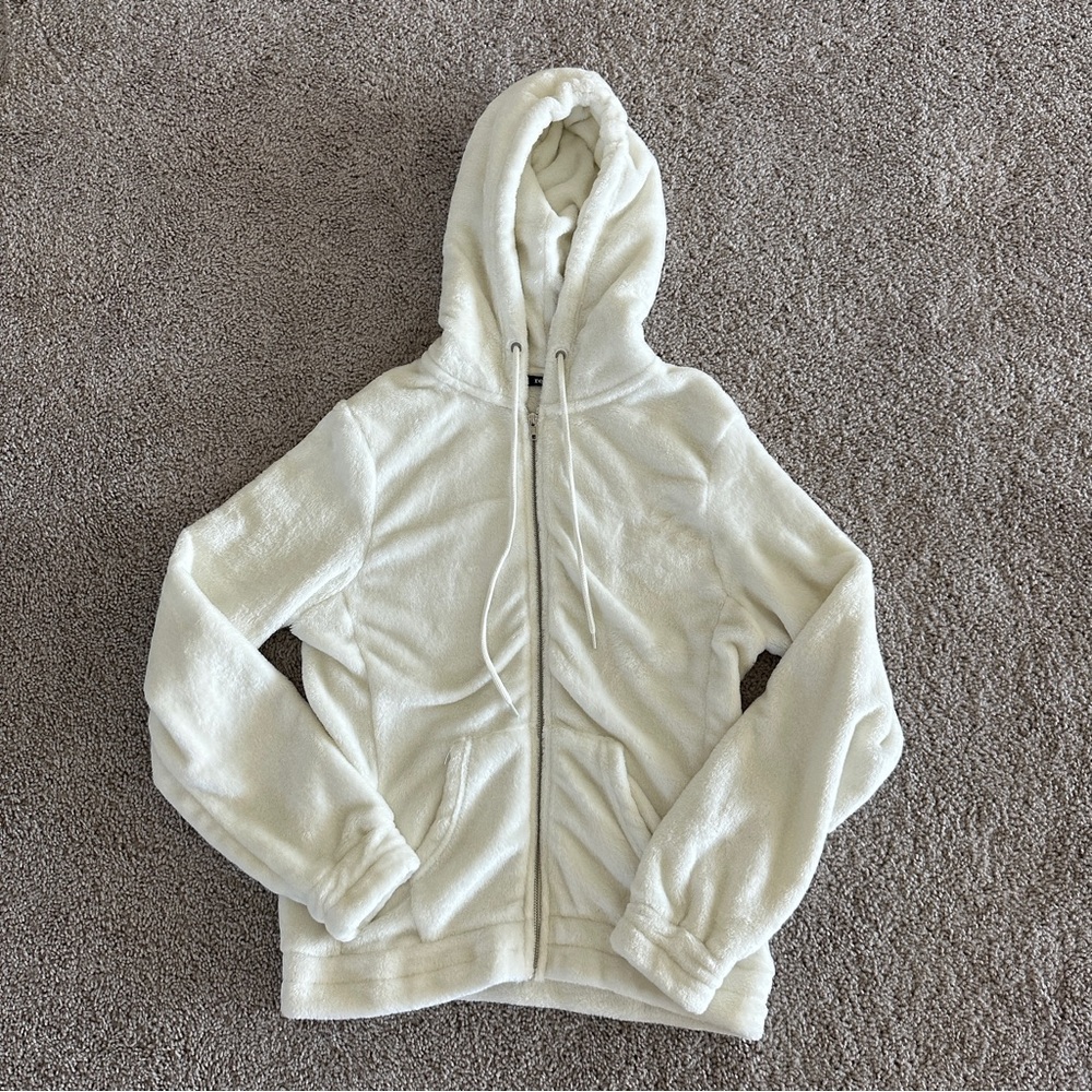 Cream Hooded Jacket